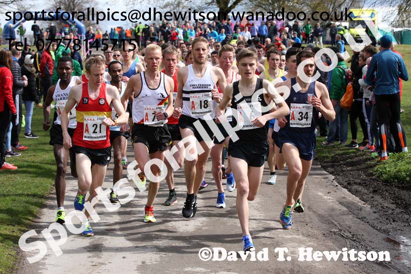 Senior mens English National 12 Stage Road Relay, 2016 English National 12 and 6 Stage Road Relays, Sutton Coldfield, Birmingham. Photo: David T. Hewitson/Sports for All Pics